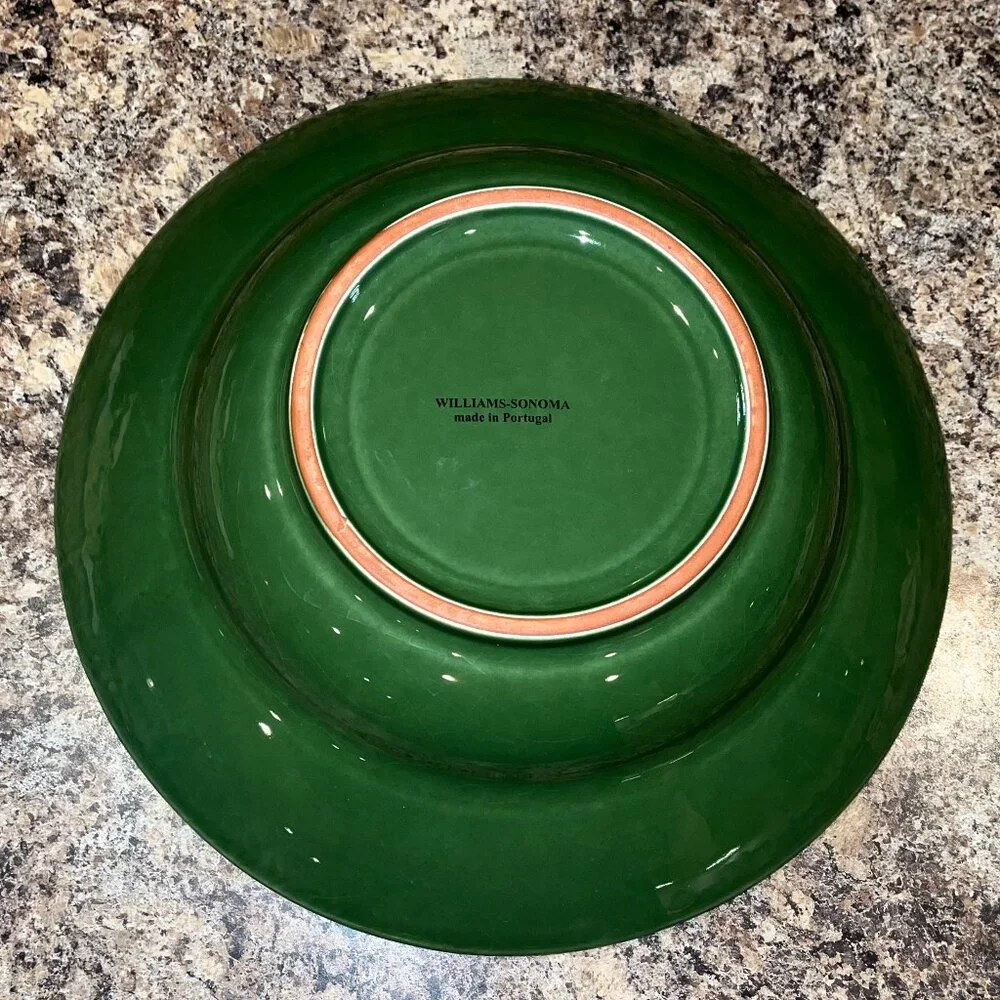 Williams Sonoma Green Serving Bowl